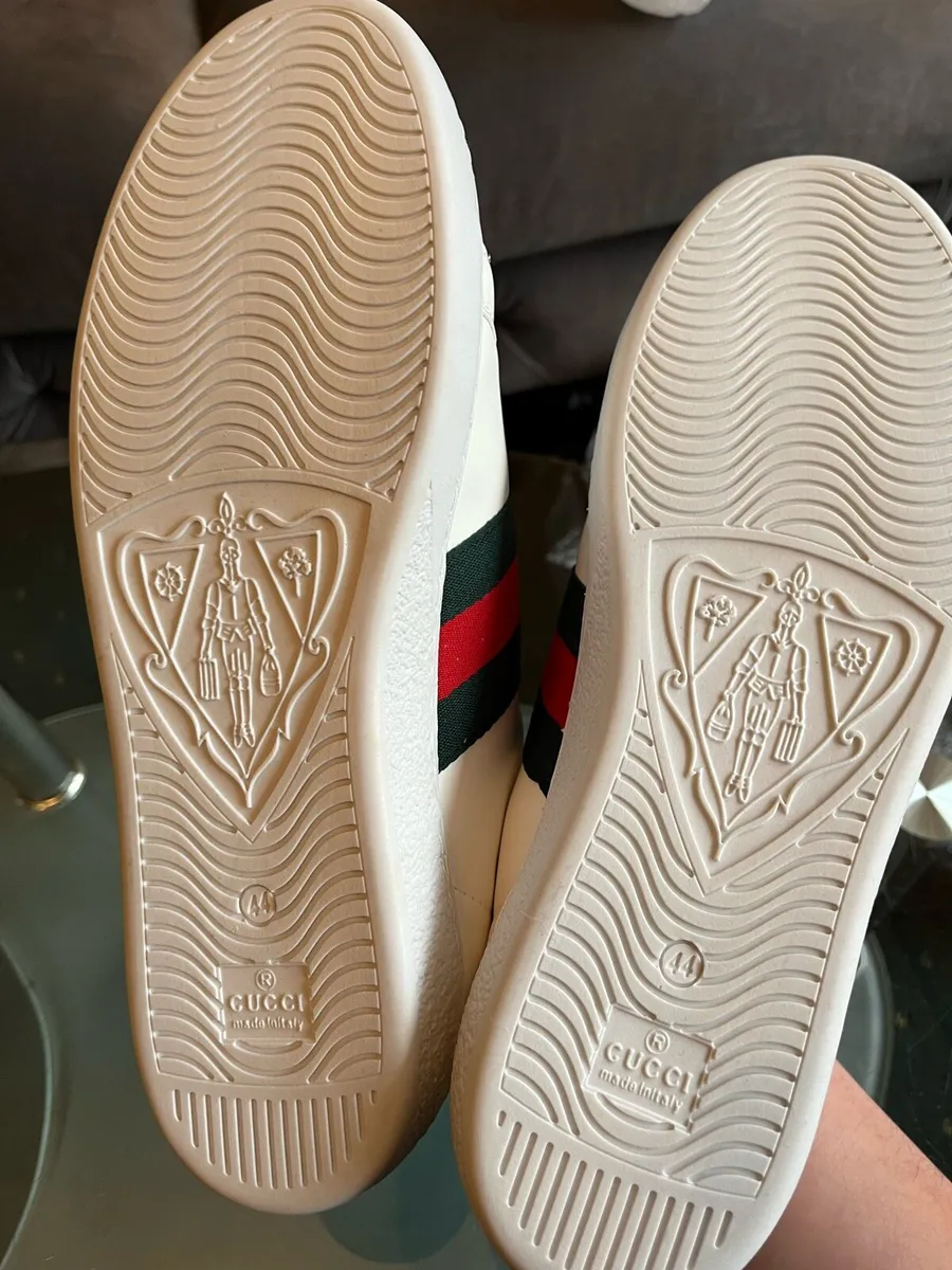 Brand New White Gucci Mens Runners Shoes - Image 4