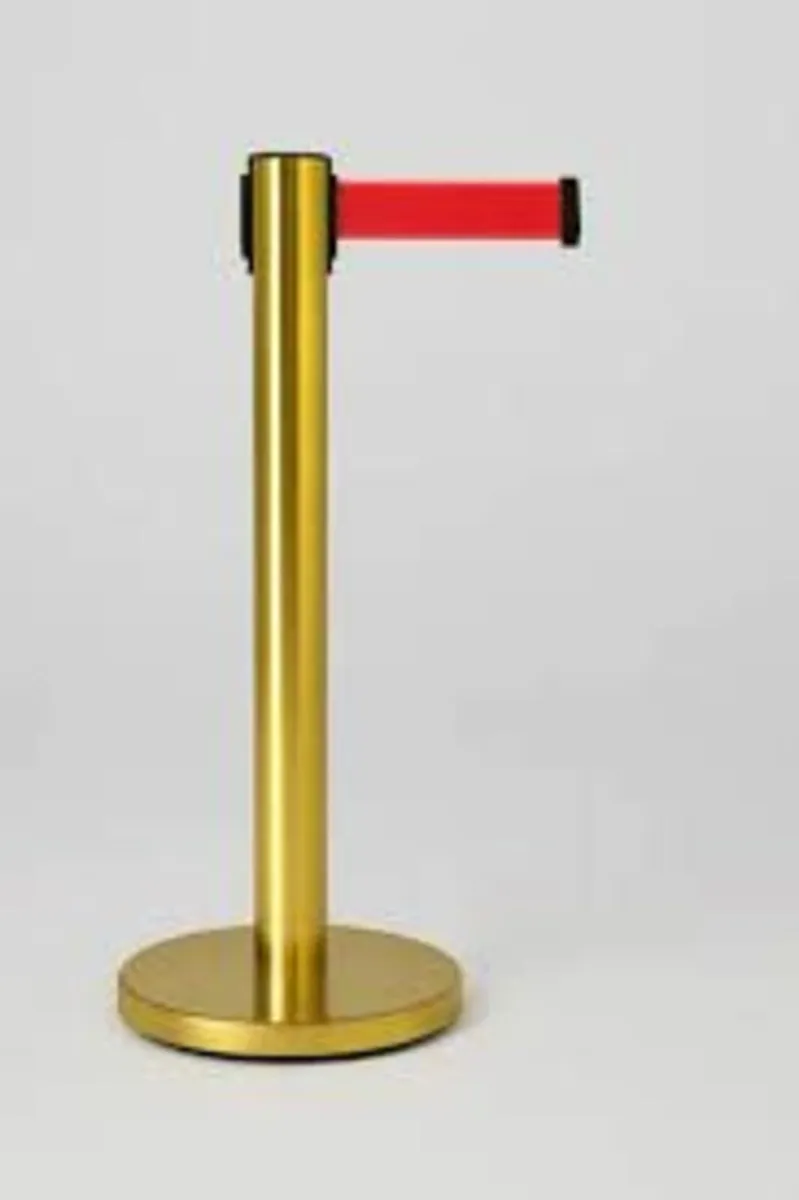 Gold Retractable Barriers to Clear - Image 4