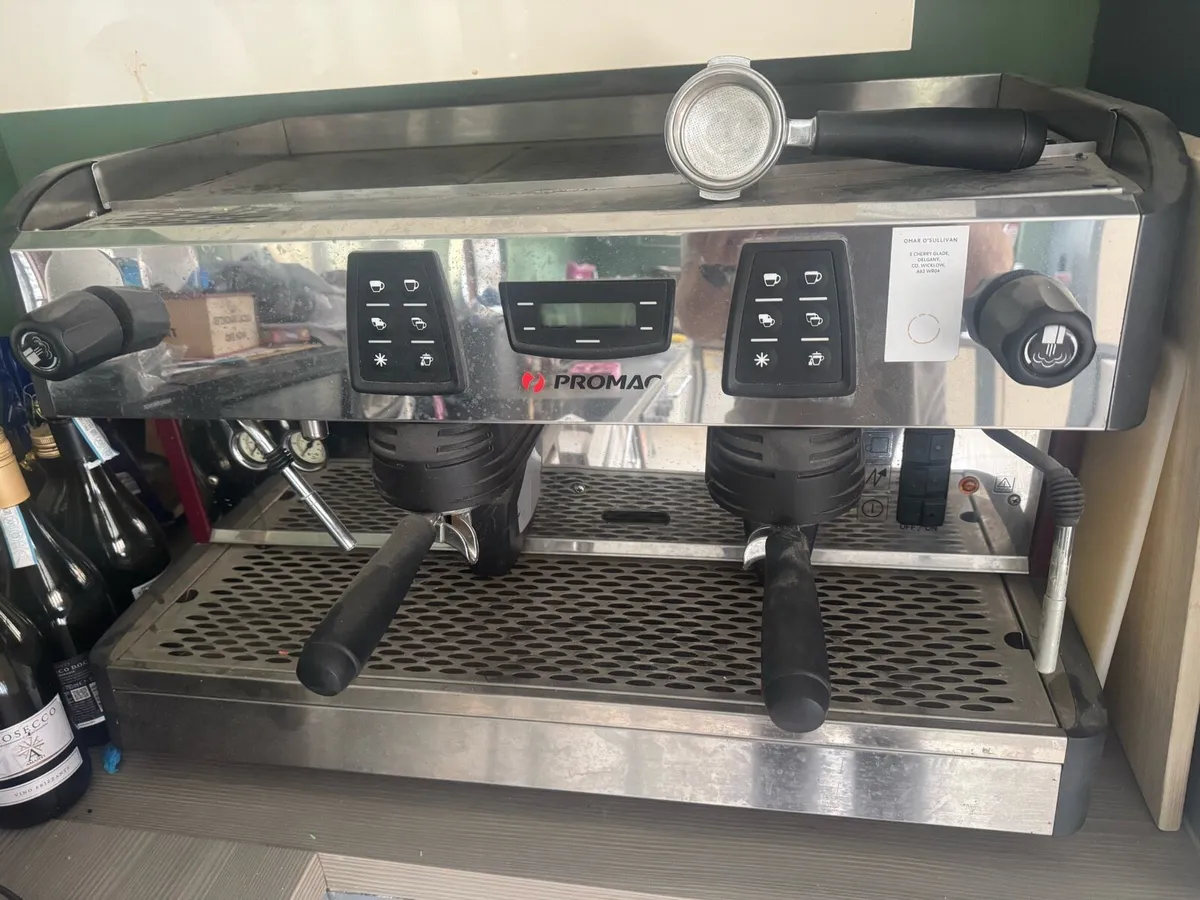 Promac commercial coffee machine