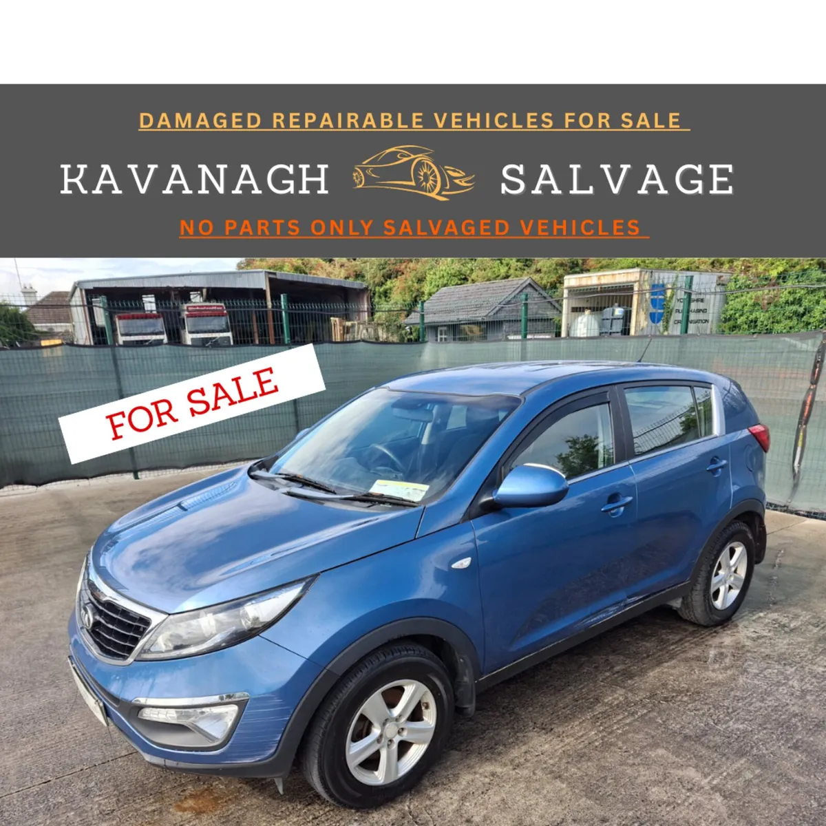 2014 Kia Sportage 1.7 Diesel.Light Damage - Image 2