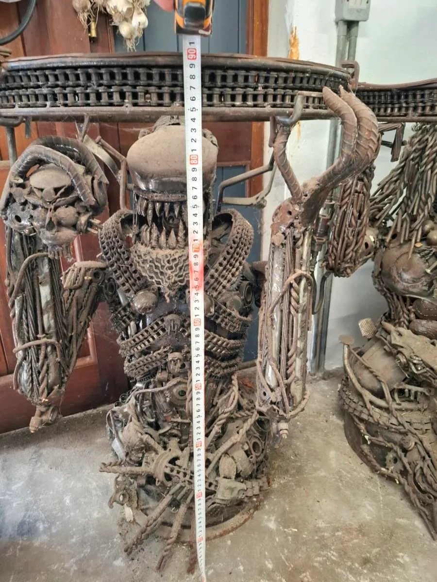 Bar table. Metal work of art. - Image 1