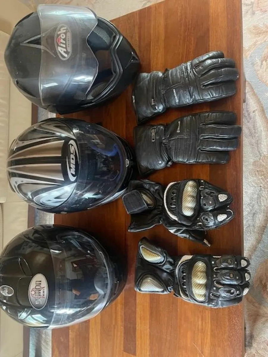 Motorcycle Helmets Gloves Clothes the lot
