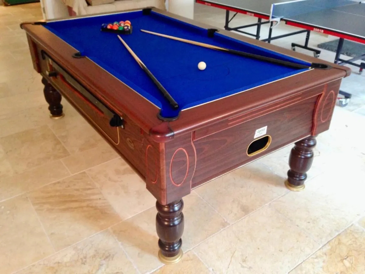 Professional Slate Bed Pool Table - Image 1