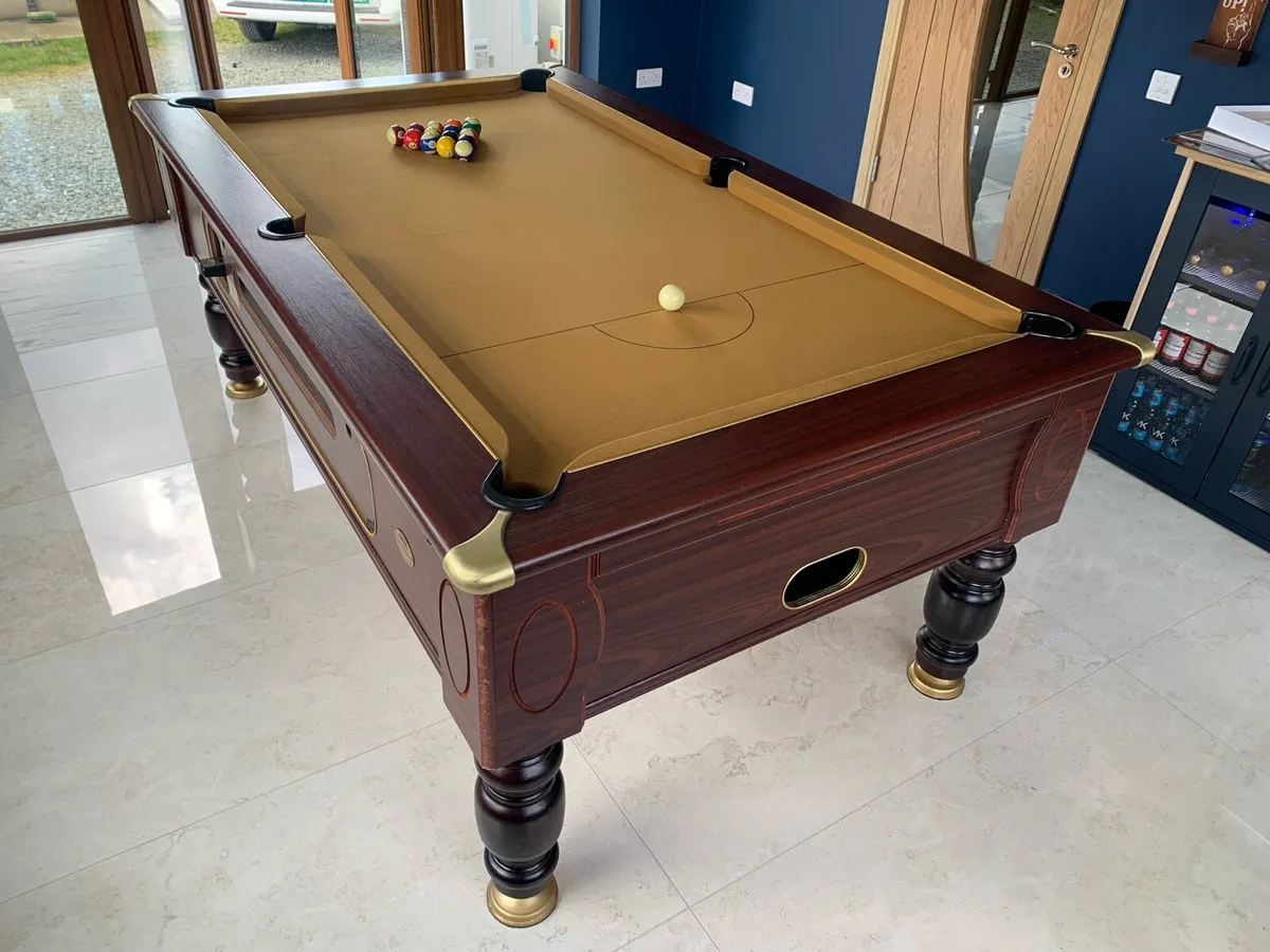 Professional Slate Bed Pool Table - Image 4