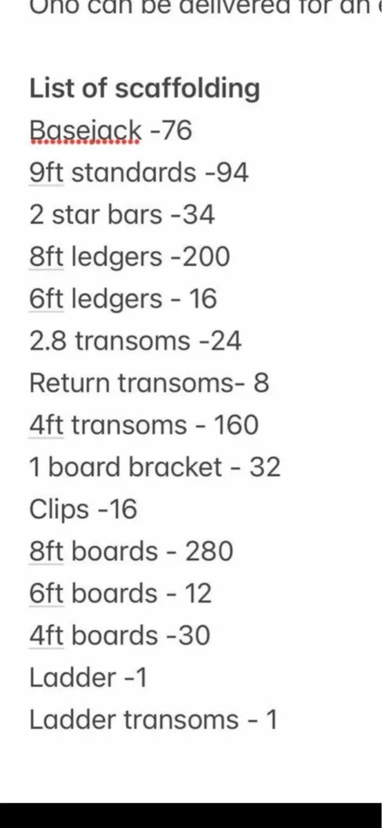 Scaffolding for sale - Image 2