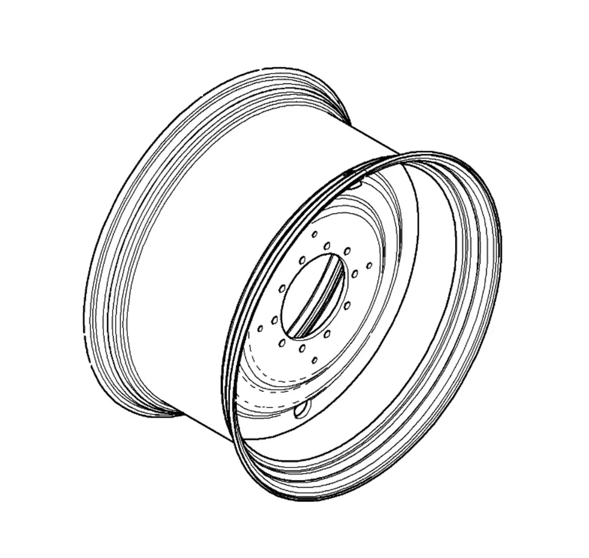 Massey Ferguson Rear Wheel Rim DW25B X 38"