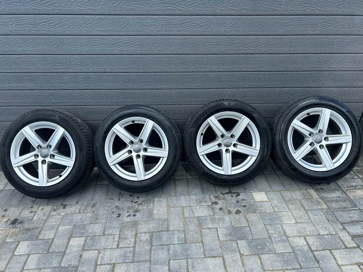16” GENUINE AUDI A3 ALLOY WHEELS & TYRES - Image 2
