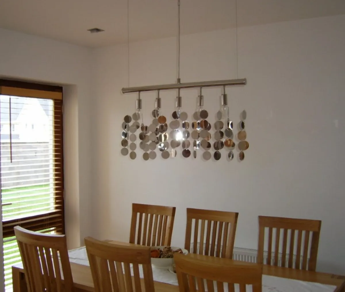 Chrome Dining room ceiling light - Image 2