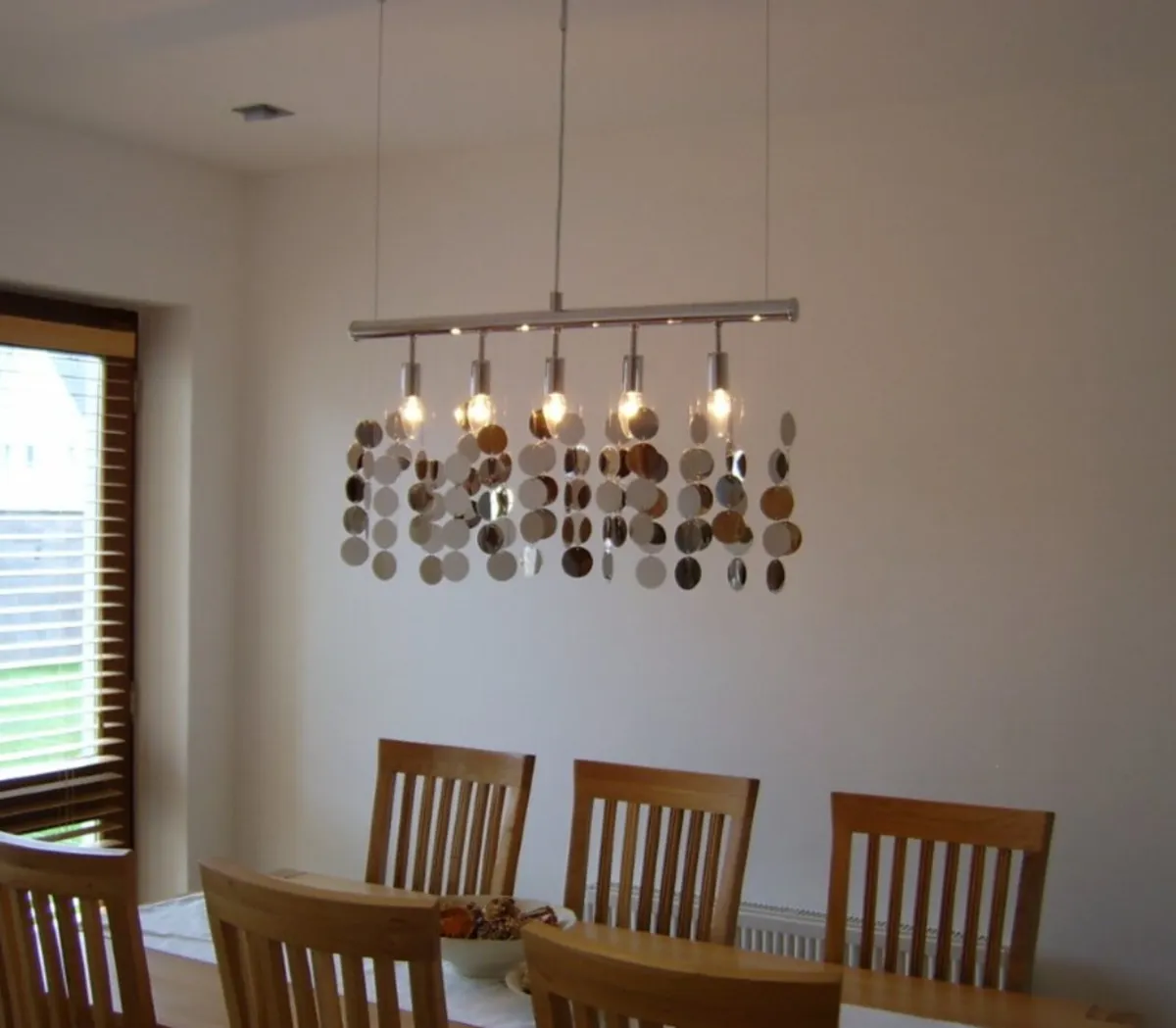 Chrome Dining room ceiling light - Image 3