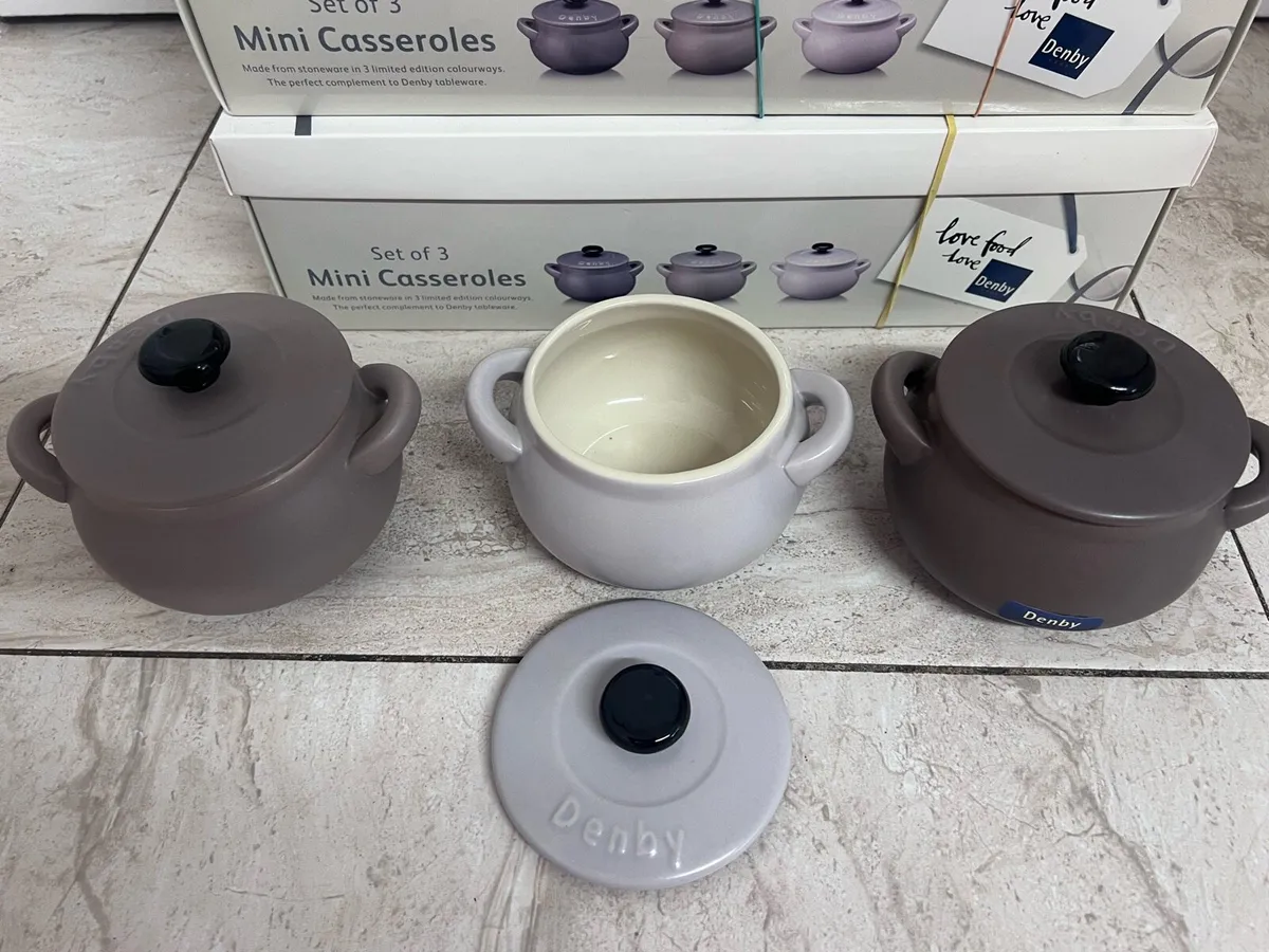 Denby mini casserole dishes x 6 - Image 3