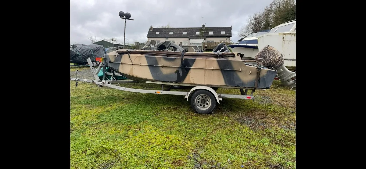 Aluminum duck boat - Image 1
