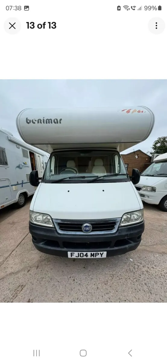 Fiat Ducato Benimar camper van IRISH REG - Image 2