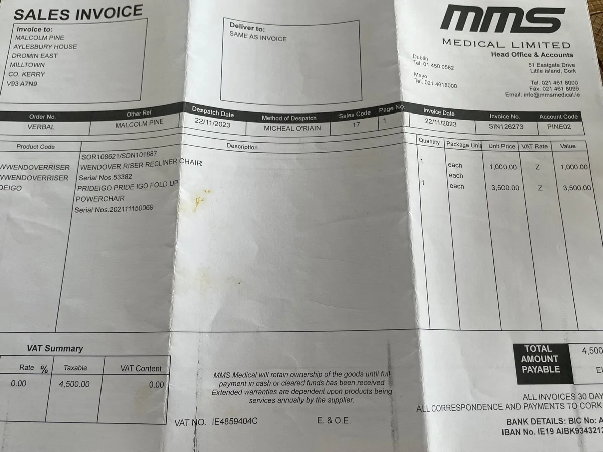 Electric Wheel Chair - Image 2