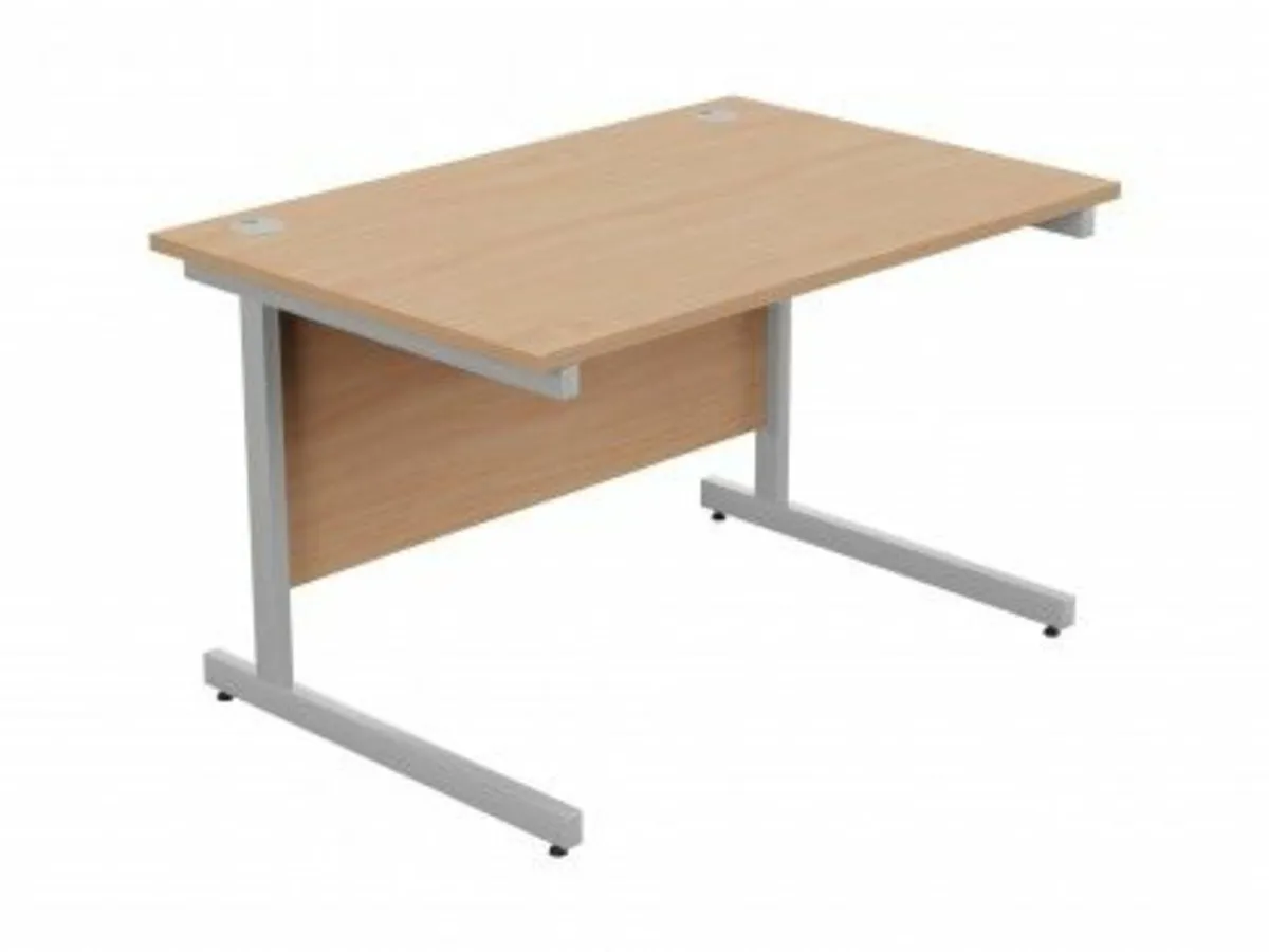 Office Desks - beech - new / boxed - Image 1