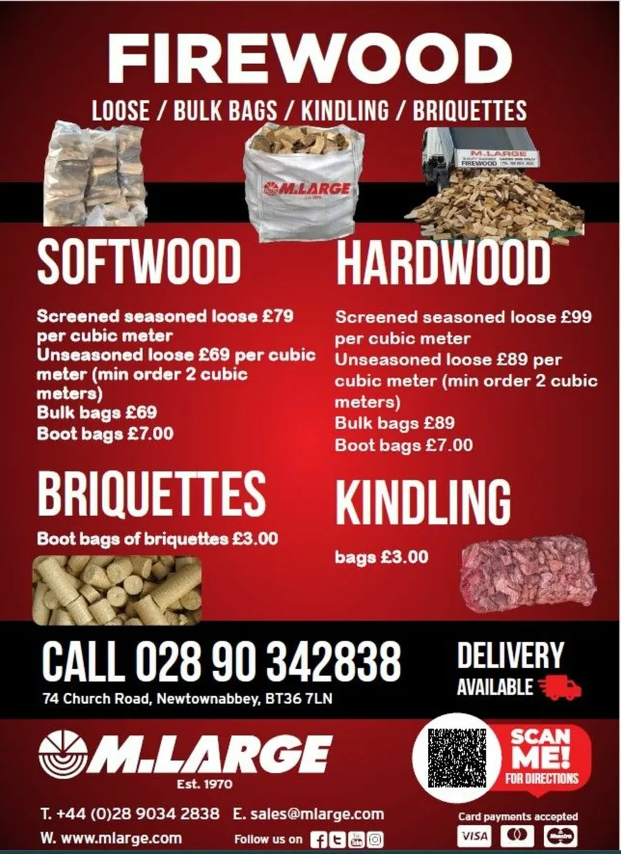 Hardwood & Softwood Firewood For Sale - Image 1