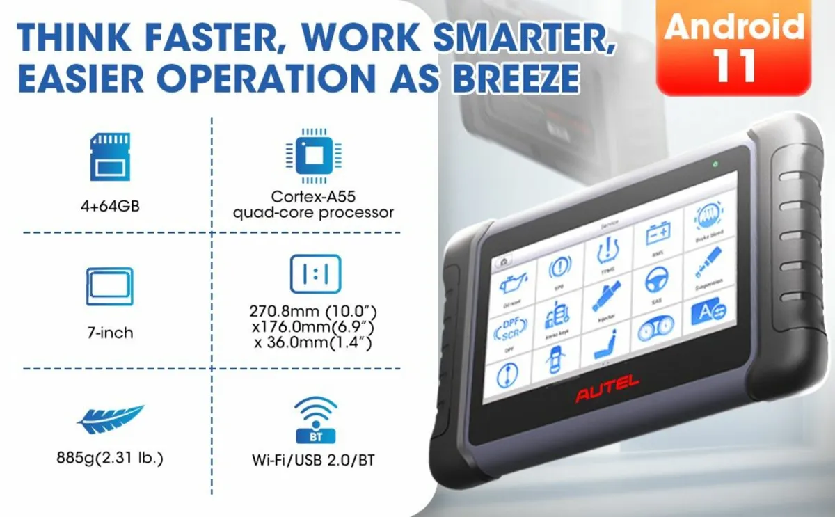 Autel MaxiCom Mk808K BT Diagnostic Scanner - Image 4