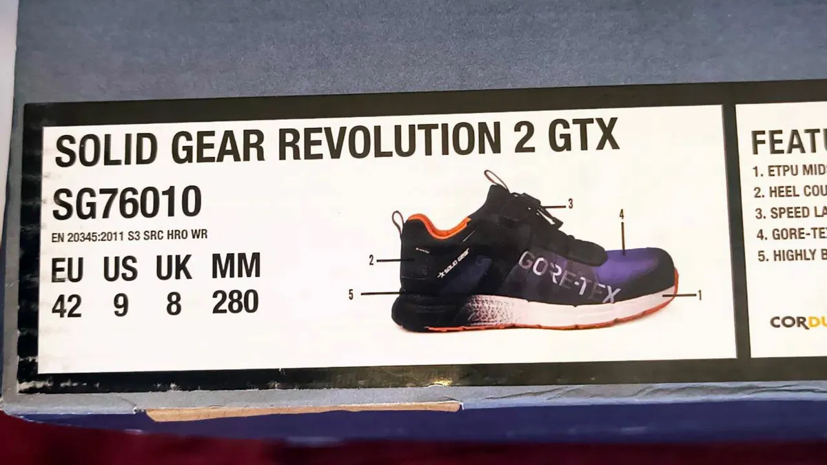 Solid Gear Revolution 2 GTX safety shoes S3 - Image 1