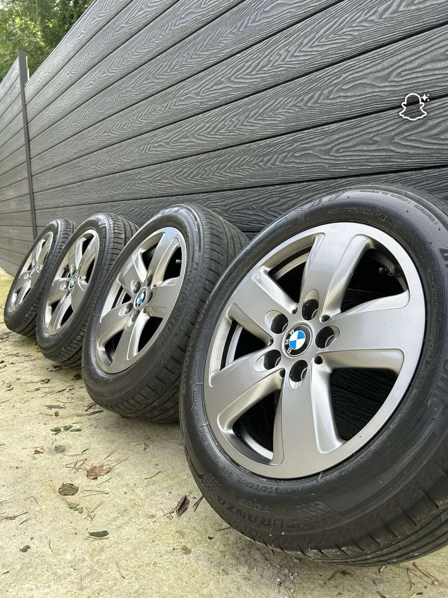 16” GENUINE BMW 1 SERIES ALLOY WHEELS - Image 1