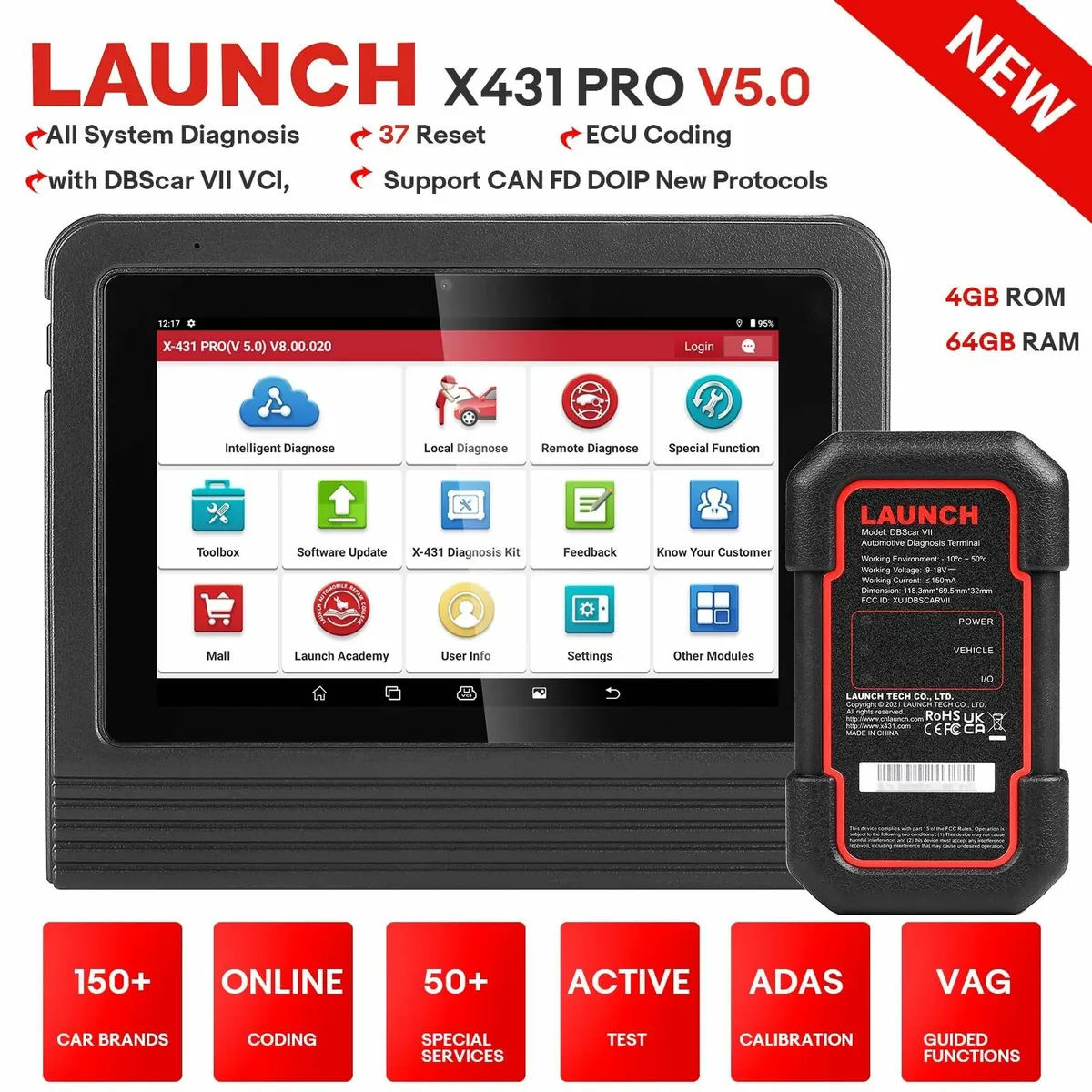 Launch X431 PRO (v5.0) Diagnostic - Image 1
