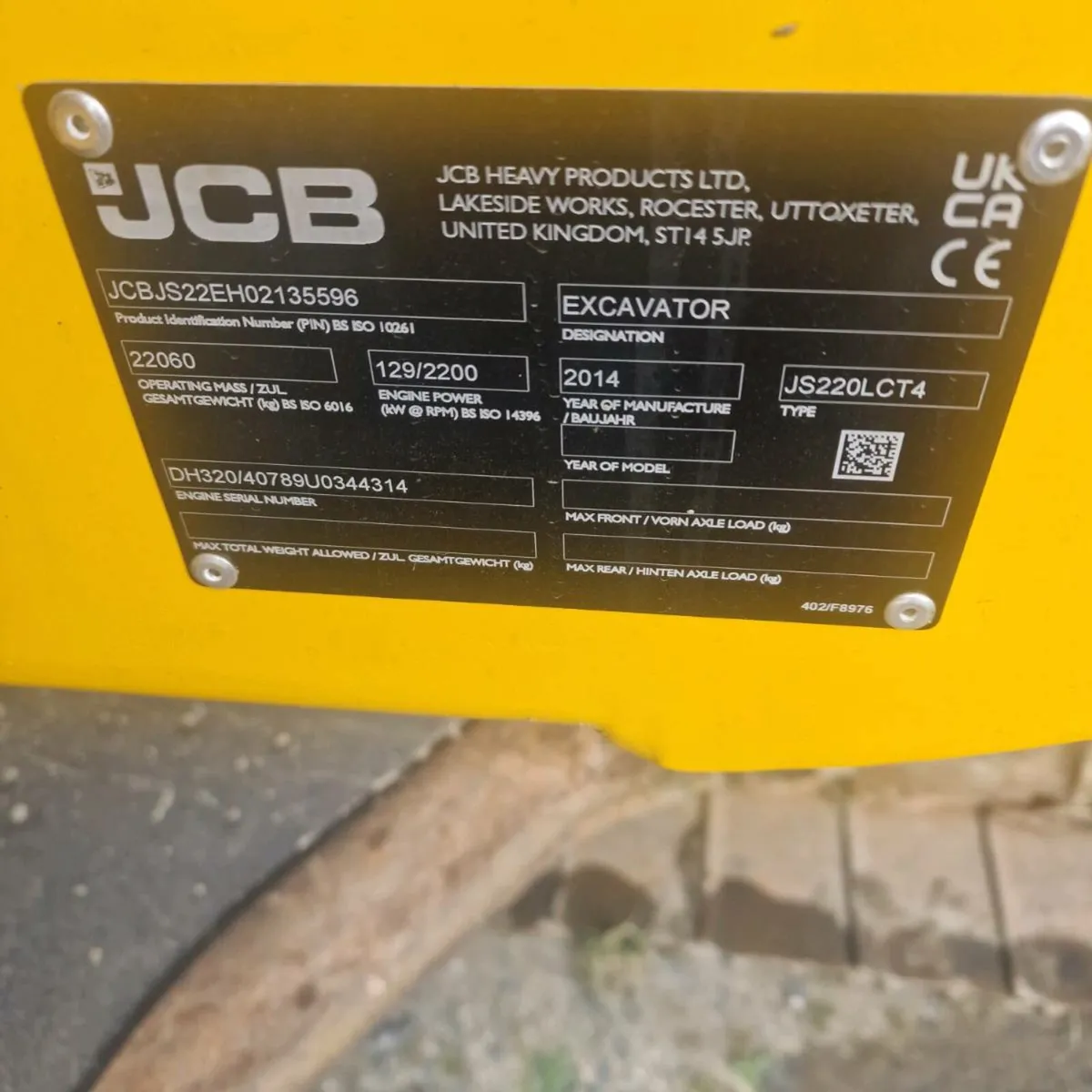 JCB JS220LC , 2014 year - Image 3