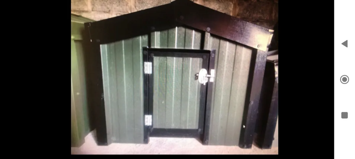 Insulated steel dog houses kennels - Image 1