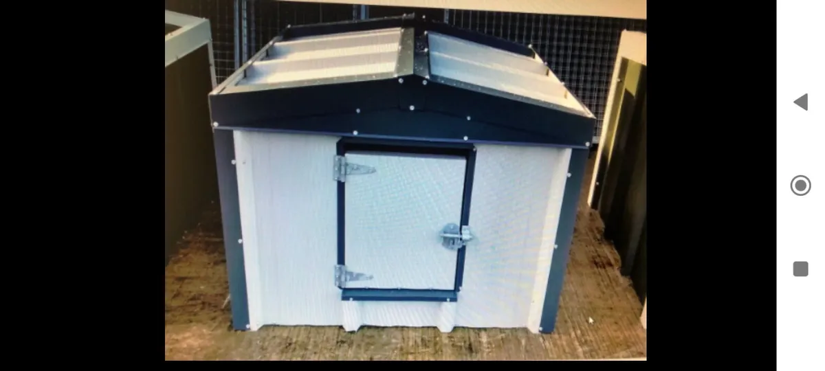 Insulated steel dog houses kennels - Image 2