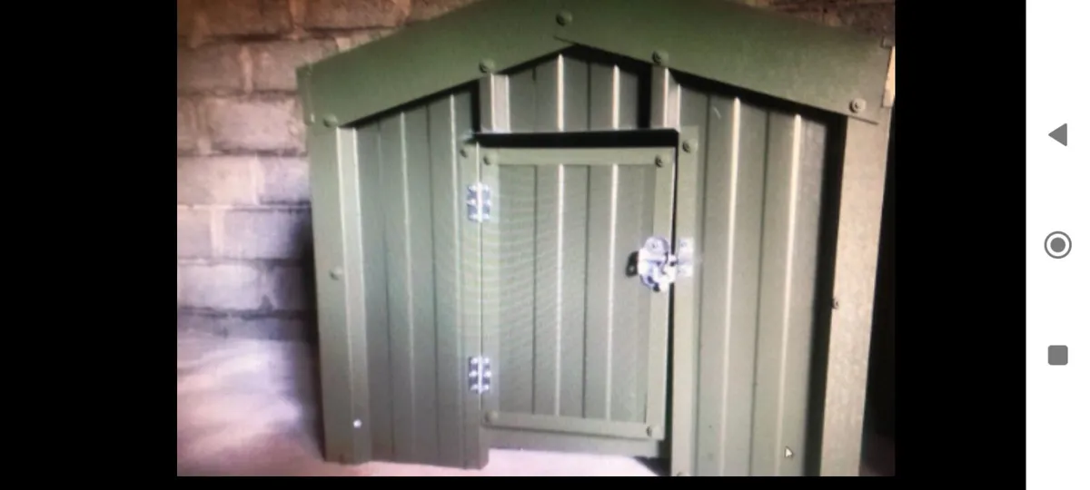 Insulated steel dog houses kennels - Image 3