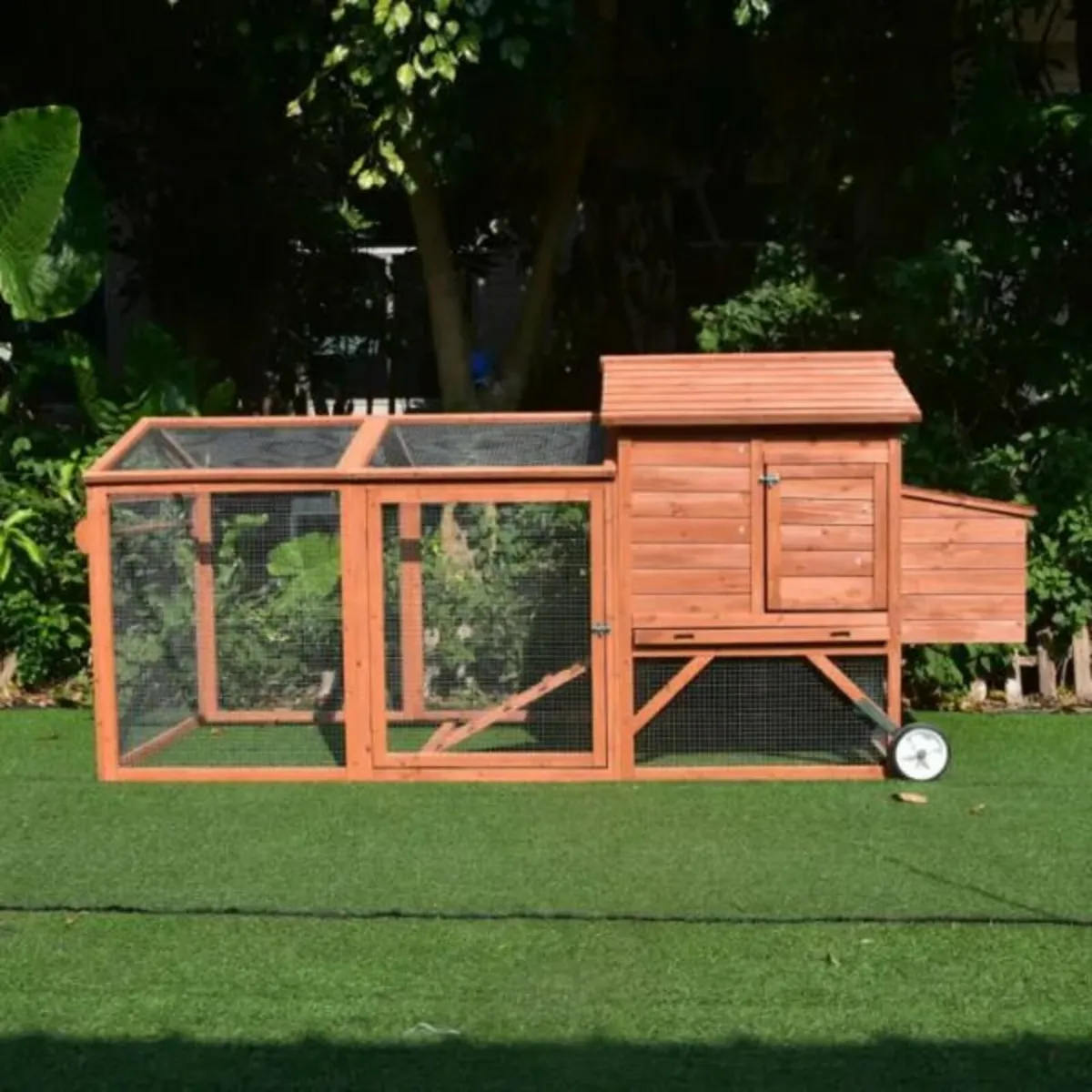 Wheely Easy Chicken Coop – 6-9 Birds – Natural Woo - Image 2