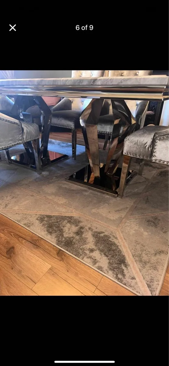Marble dining table - Image 4