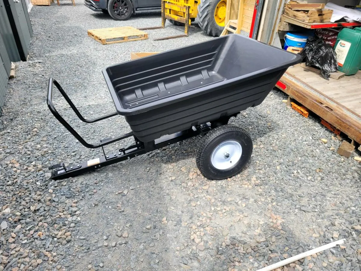 500lb tipping quad / ride on towable Trailer - Image 1