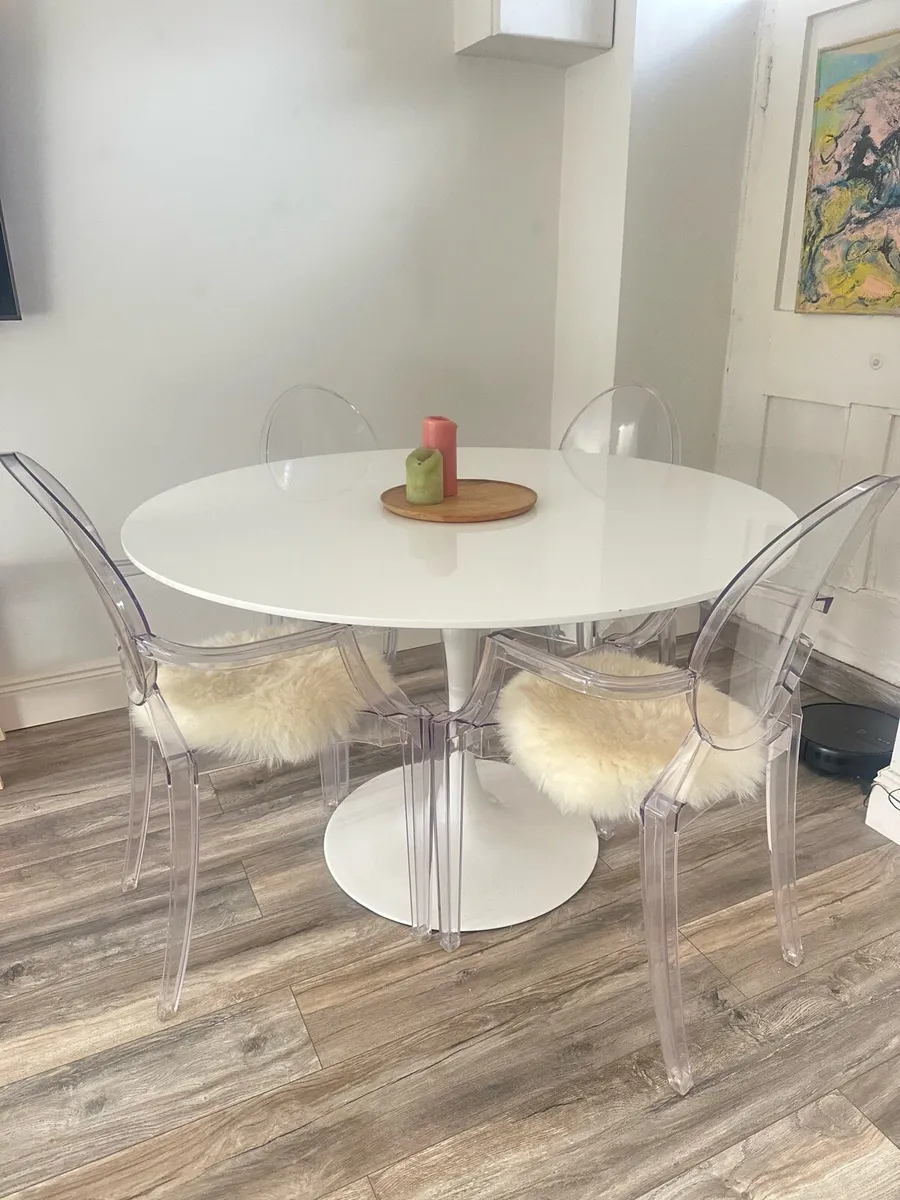 Round Dining Table 1.2m white - Image 2