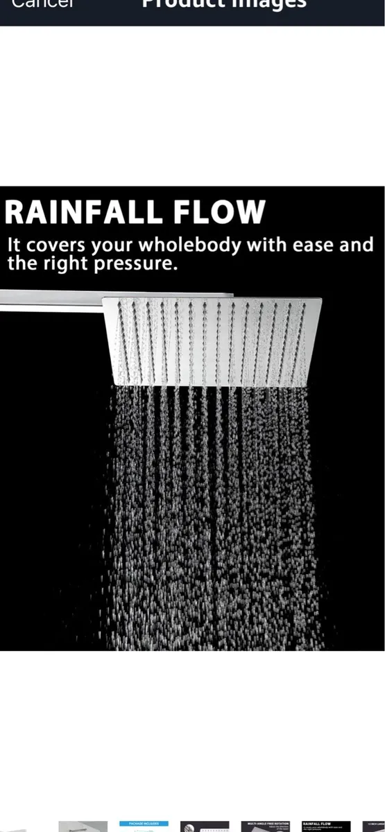 12” Large Rain shower Head - Image 3