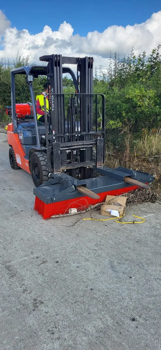 Forklift or Tractor Yard Sweeper Brush - Image 1