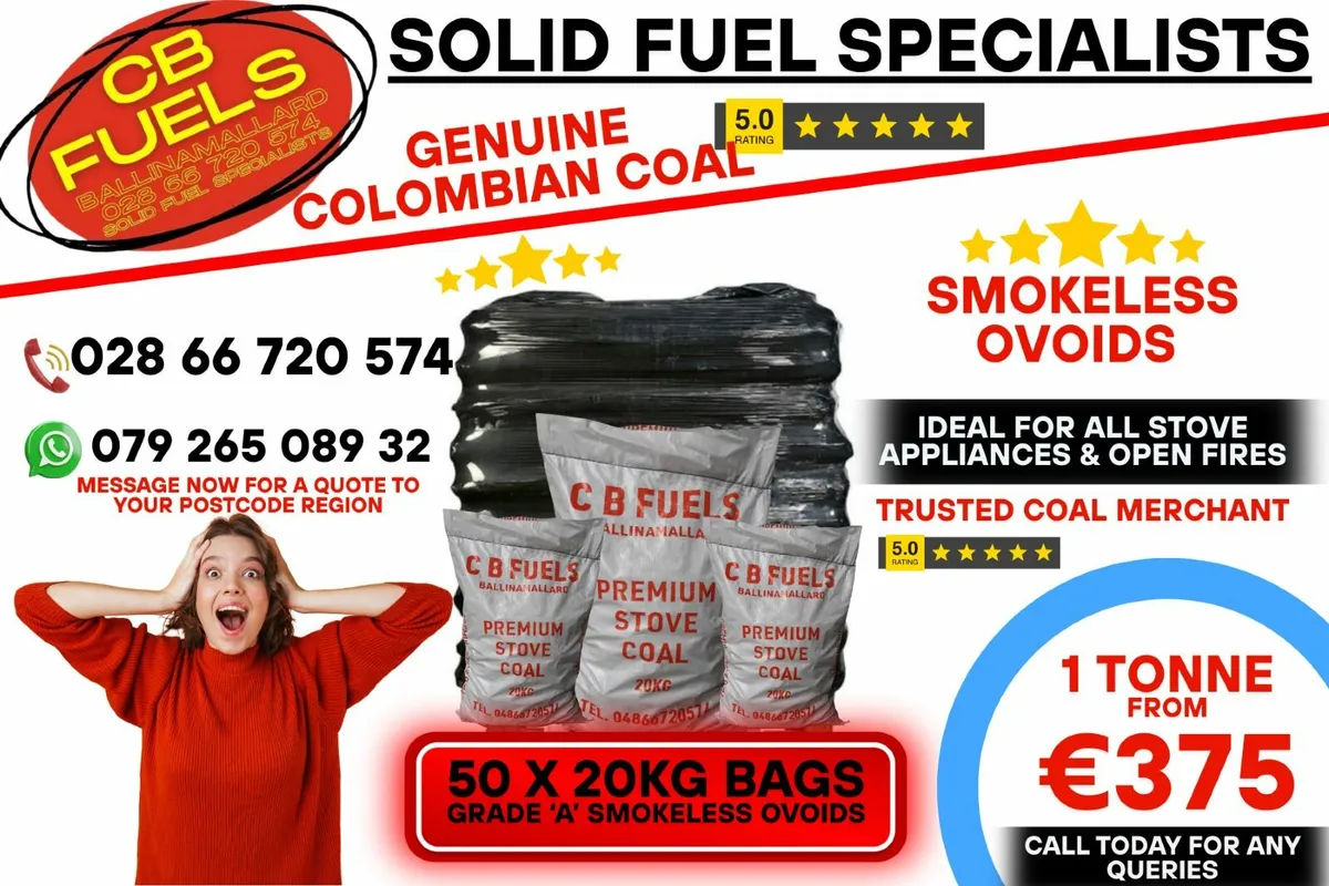 GRADE 'A' OVOIDS SMOKELESS COAL & COLOMBIAN