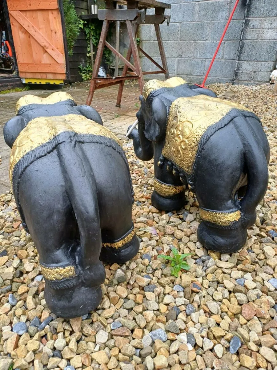 Large Vintage Ceramic Elephants - Image 3