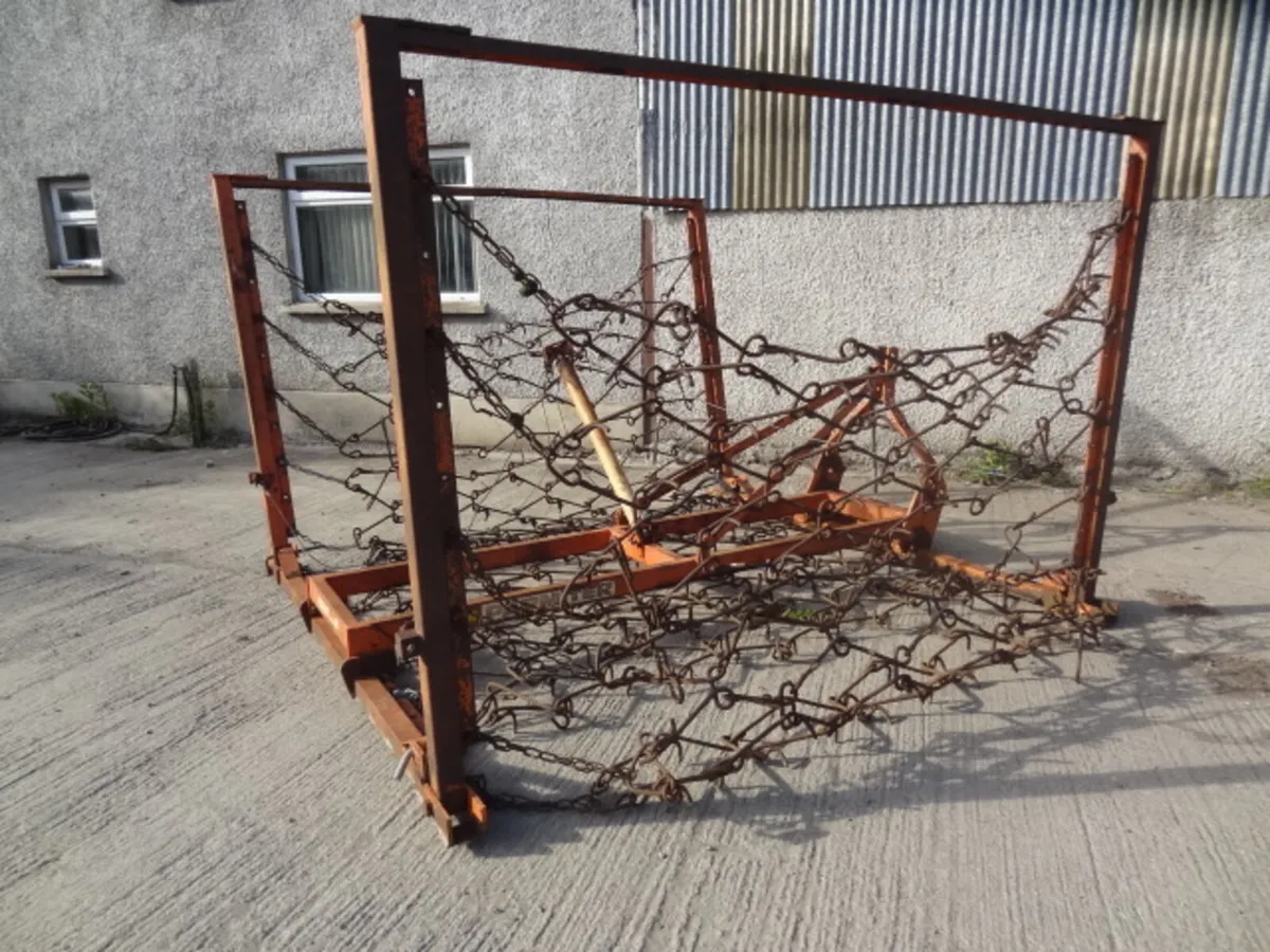 16FT Mounted Hydraulic Folding Chain Harrow - Image 2