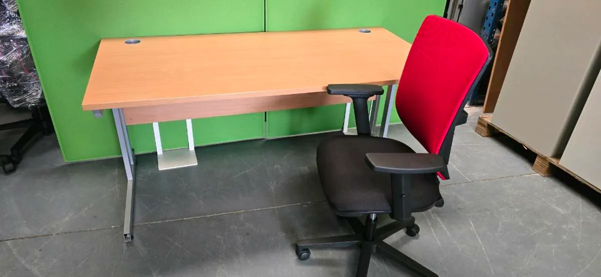 Office Desk & Chair Bundle – Great Value x 16 sets - Image 1