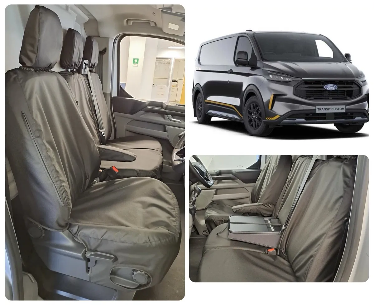 FORD TRANSIT CUSTOM 2024- HEAVY DUTY SEAT COVERS - Image 1