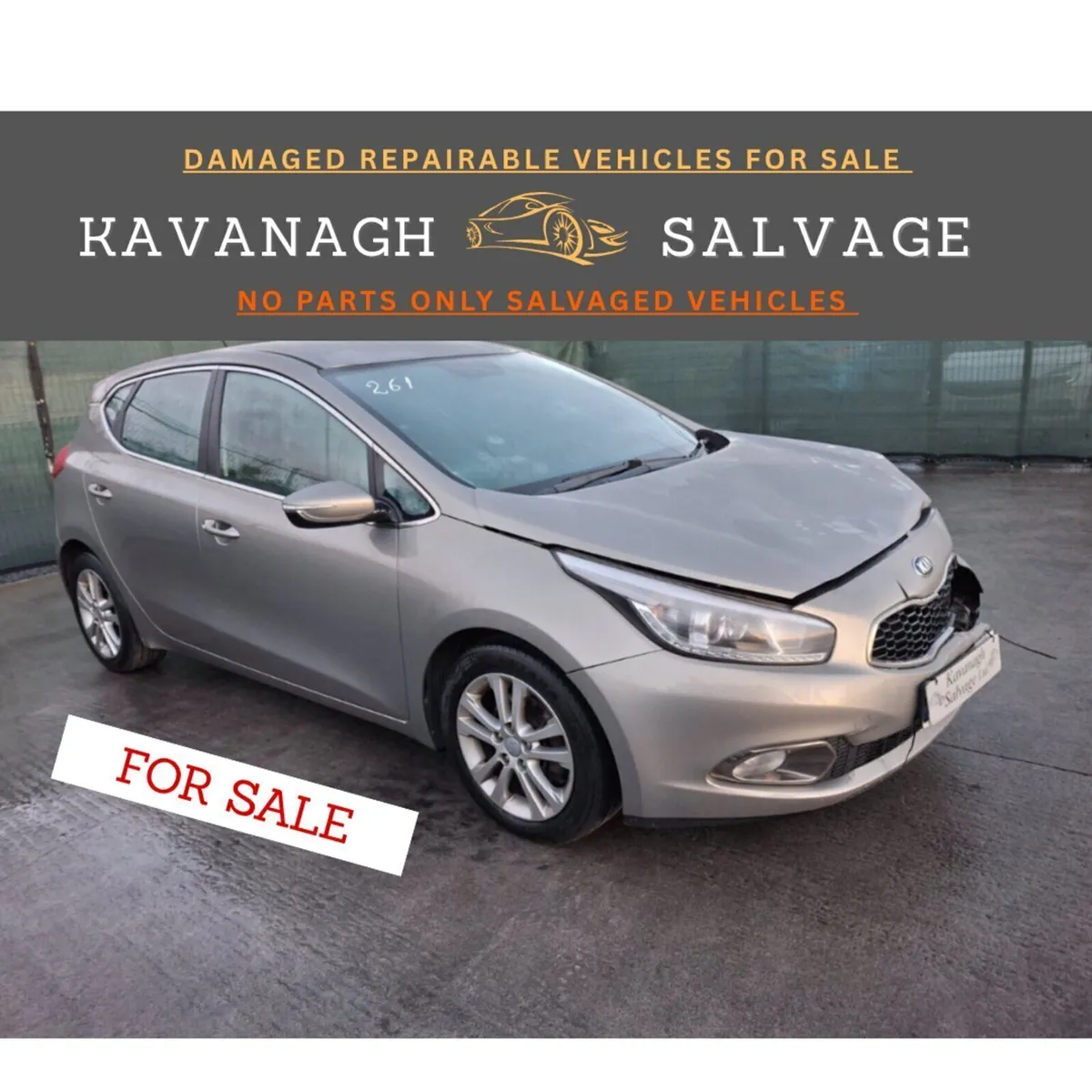 2013 Kia Ceed 1.6L Diesel light damage - Image 1