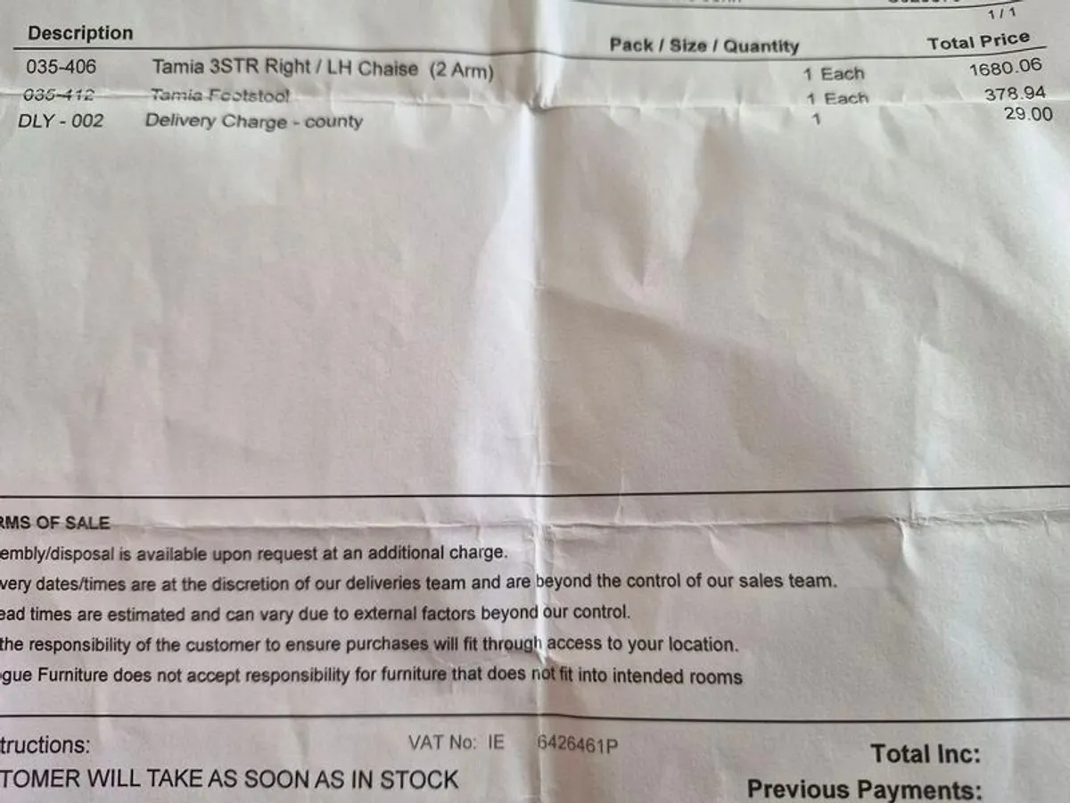 New l shaped couch/corner sofa - Image 2