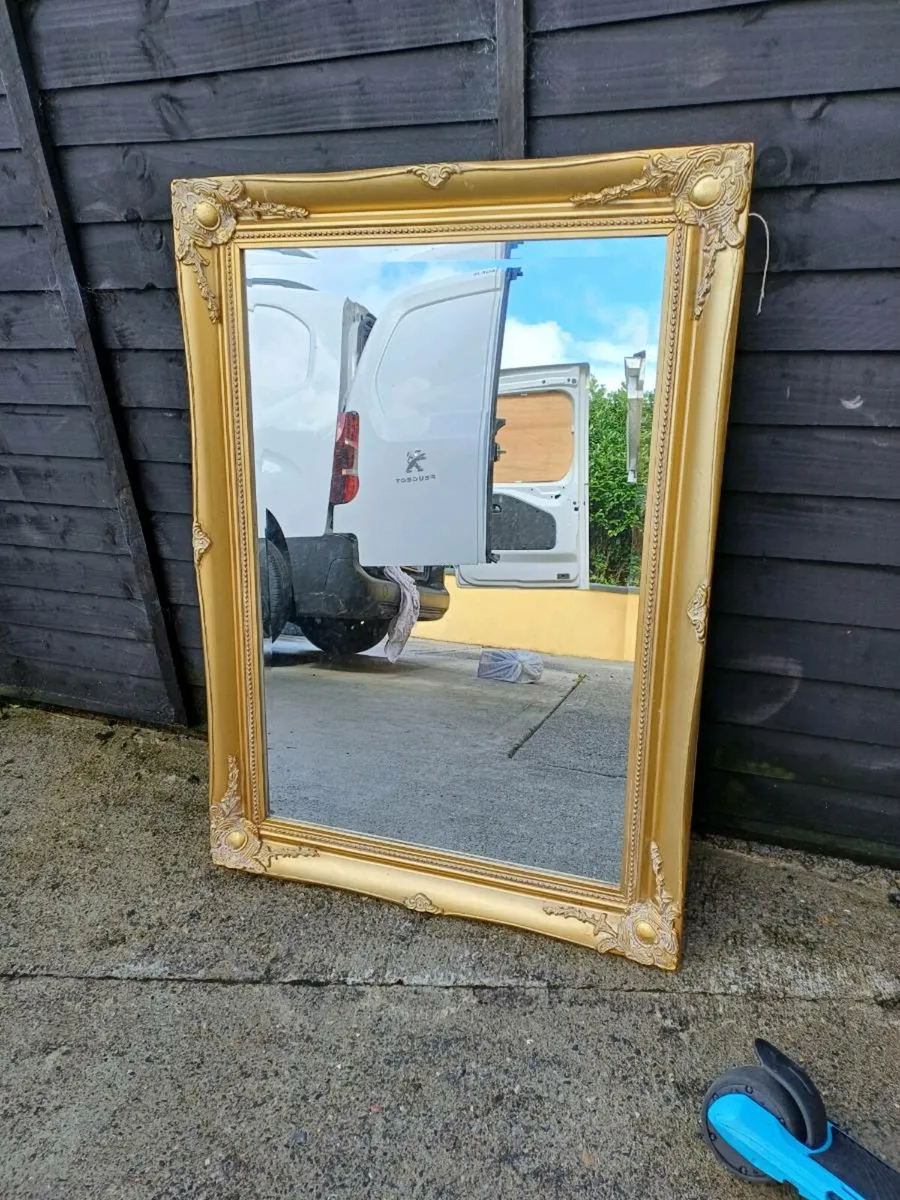 Large Vintage Gilt Framed Mirrors - Image 4