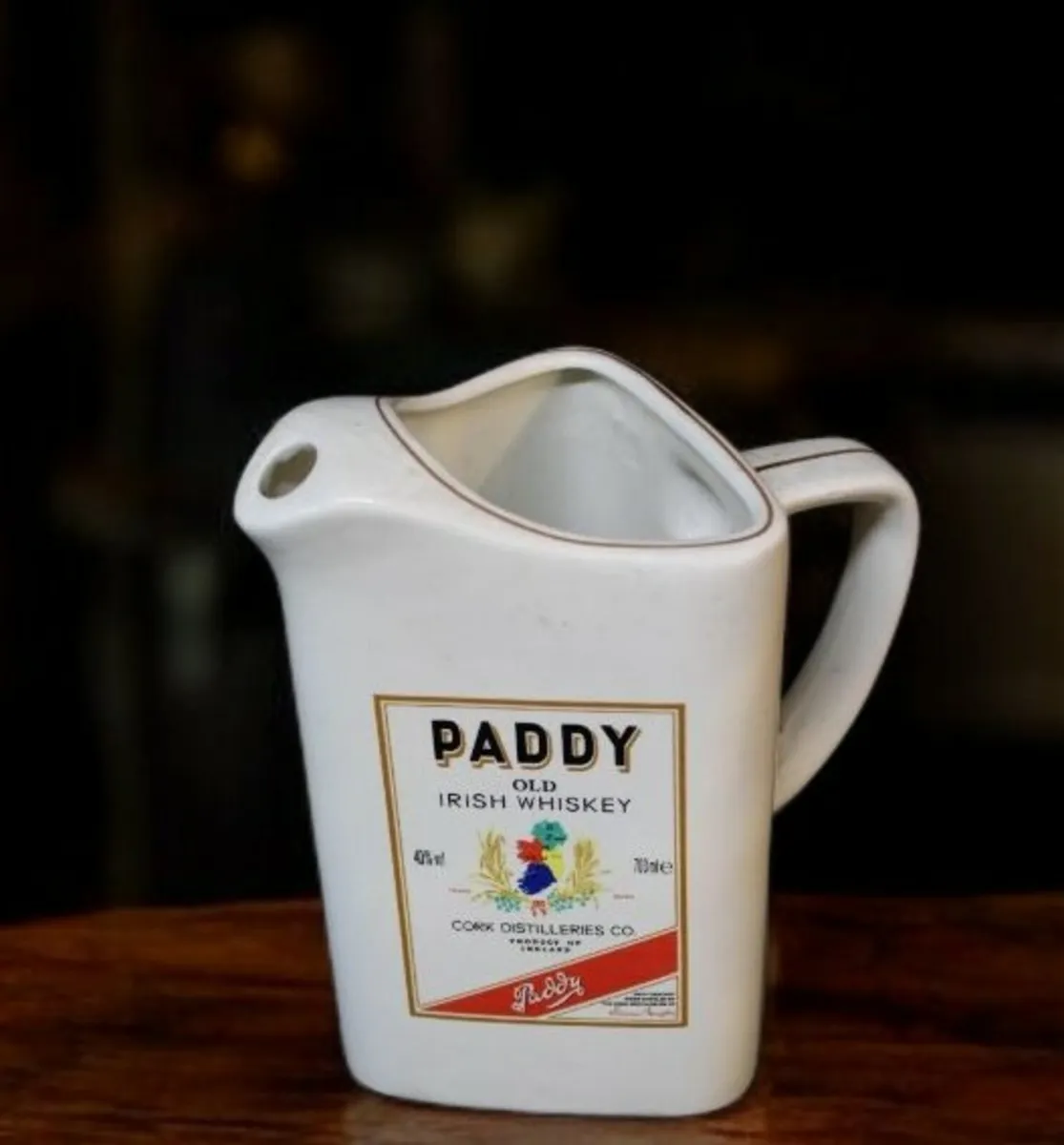 Paddy whiskey pub jug 19cm