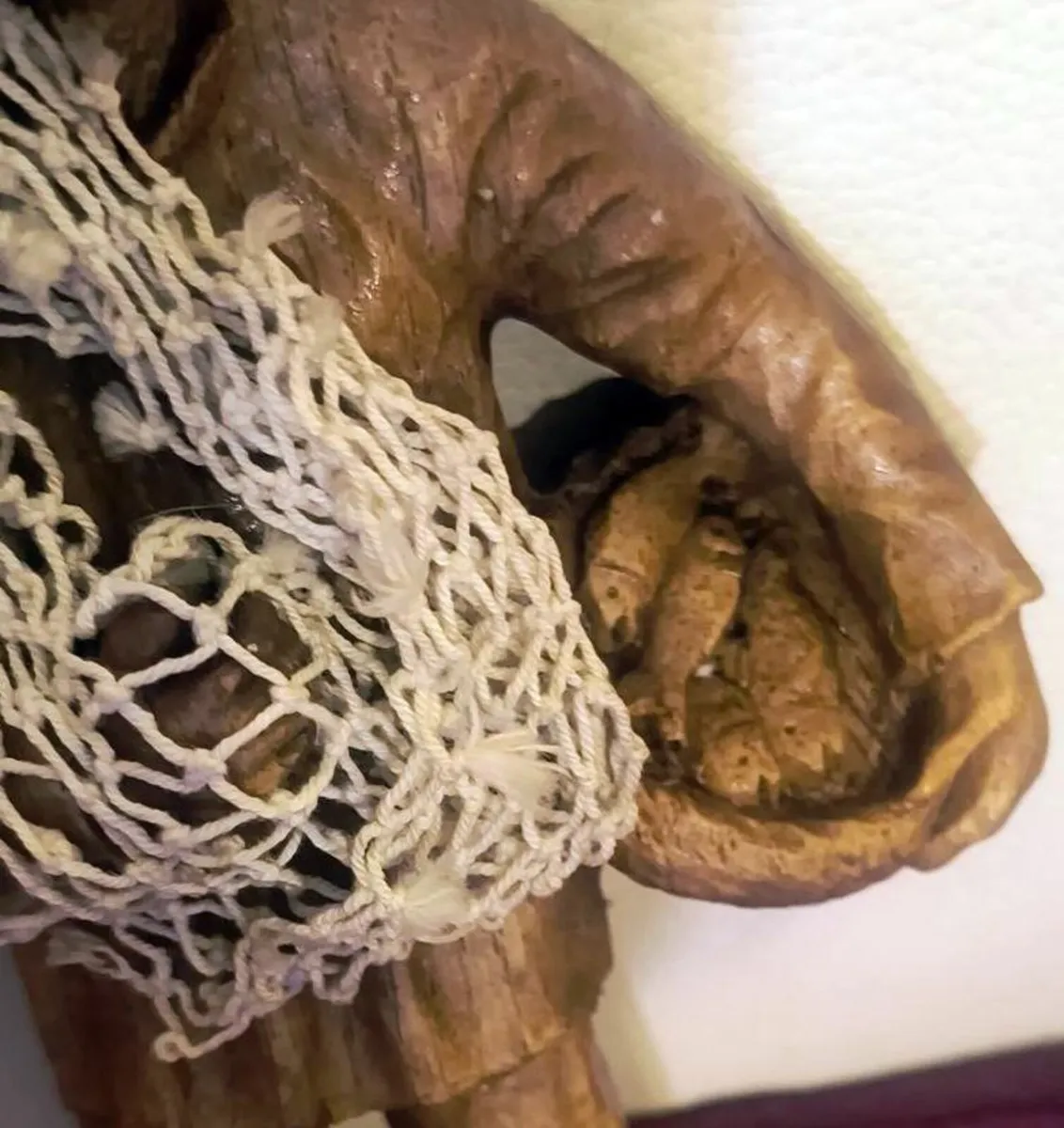 Irishman Wooden statue of a fisherman Hand carved - Image 4