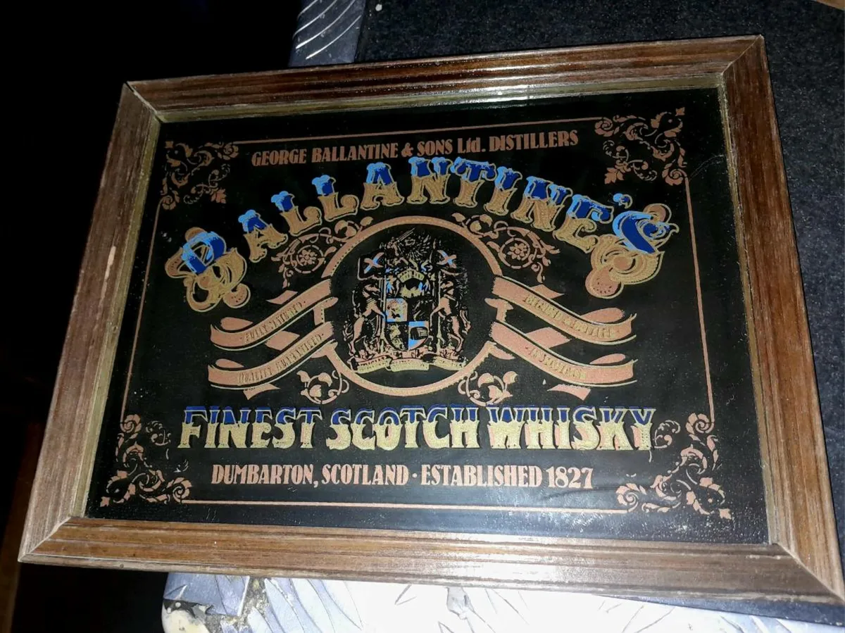 Vintage Ballantines mirror