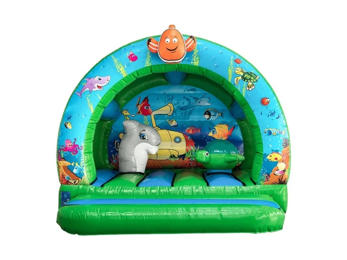 bouncy castle 12 x 12 with gibbons blower + mats - Image 2