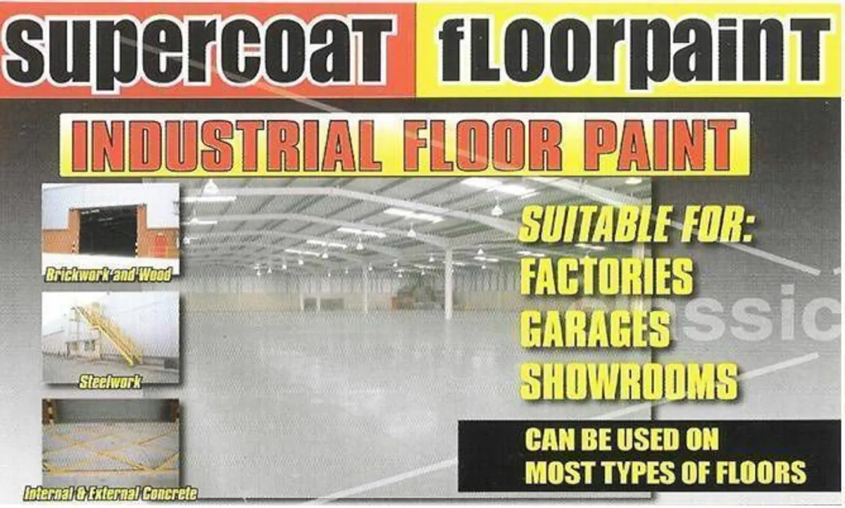 INDUSTRIAL SUPER-COAT FLOOR PAINT INDOOR & OUTDOOR - Image 2