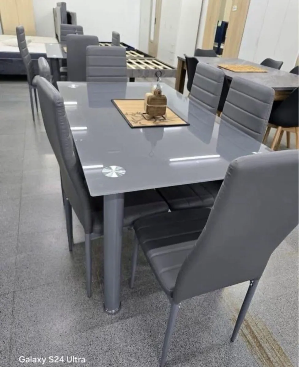 January Sale New Grey & Cream Dining Sets - Image 2