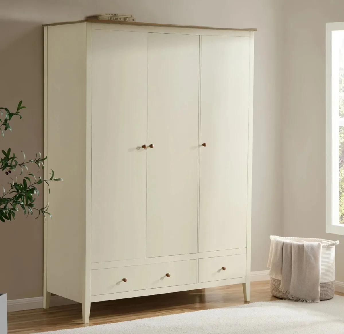 Baobab Wardrobe 3 Doors - Image 1