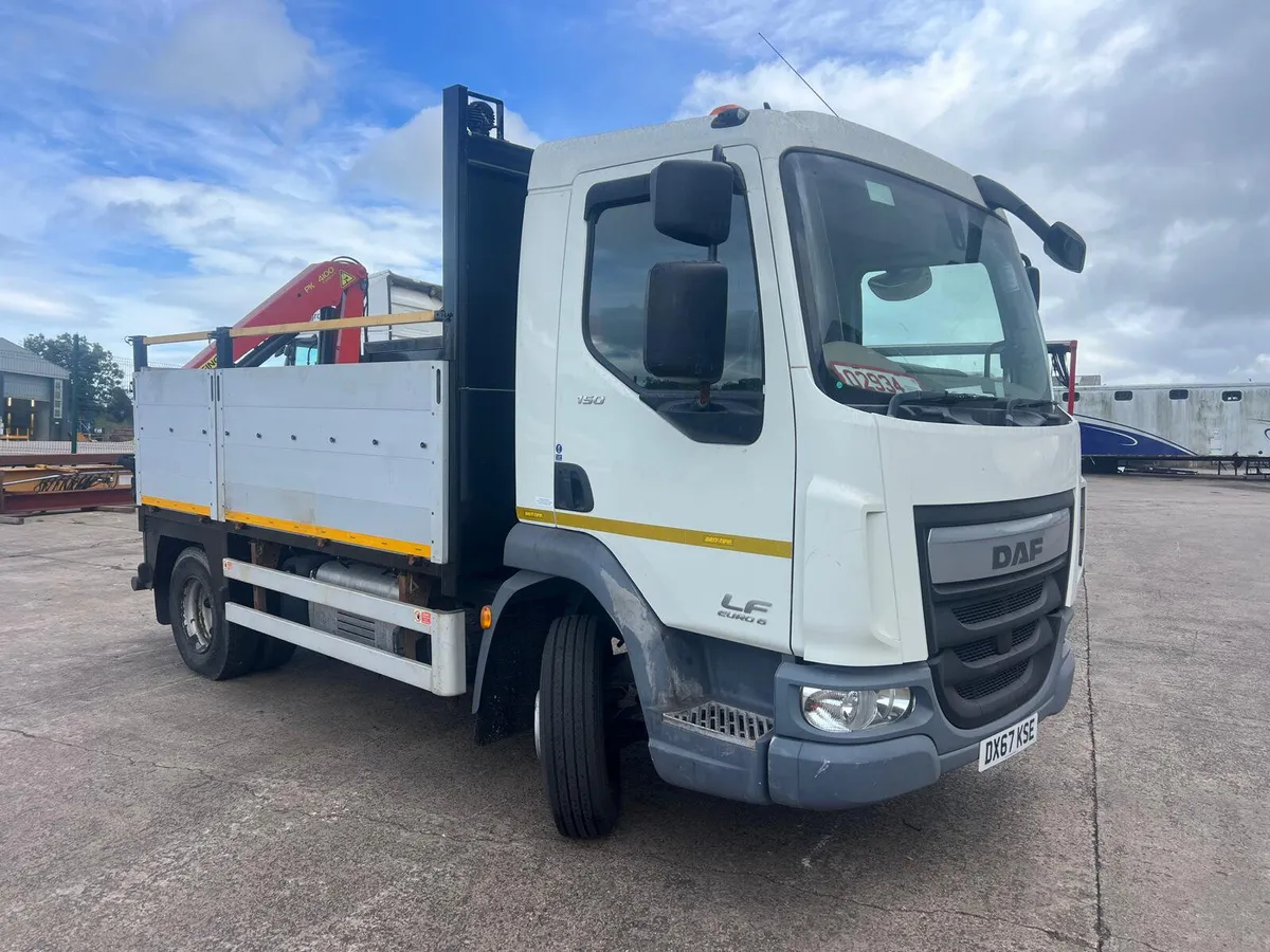 2017 Daf 45/150 rear palfinger pk4100 crane - Image 1