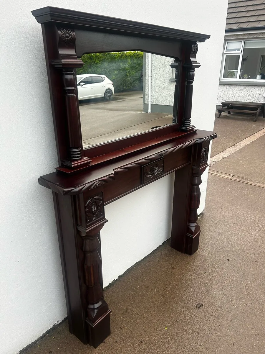 Fire surround and mirror - Image 2